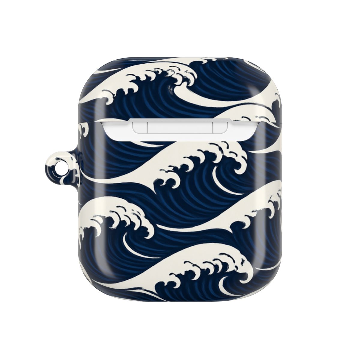 Japan Traditional Wave Crest Motif Earphone Case