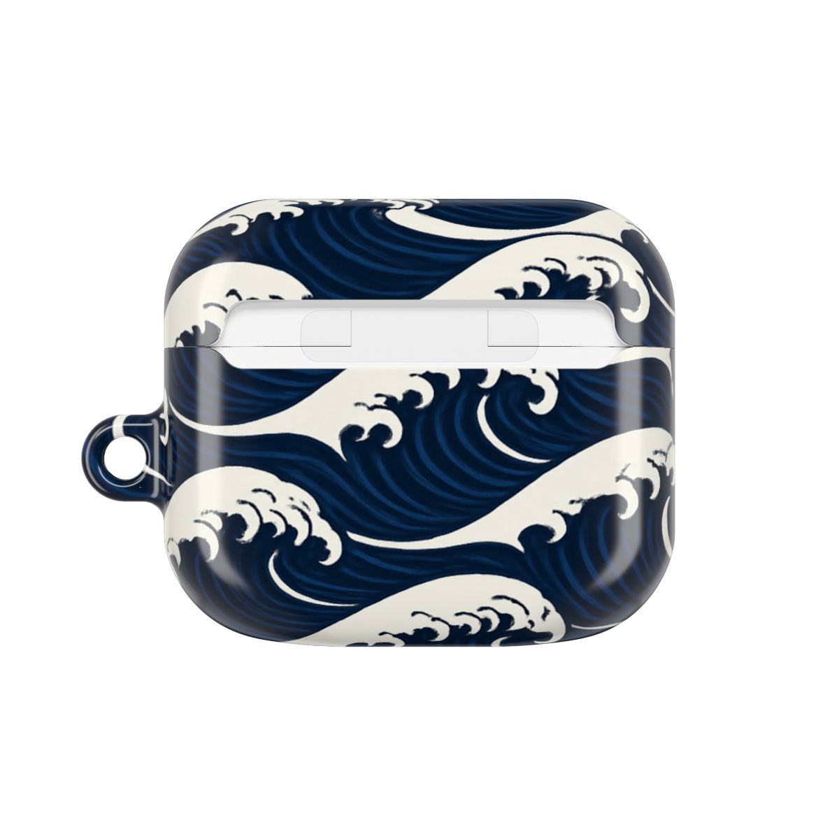 Japan Traditional Wave Crest Motif Earphone Case