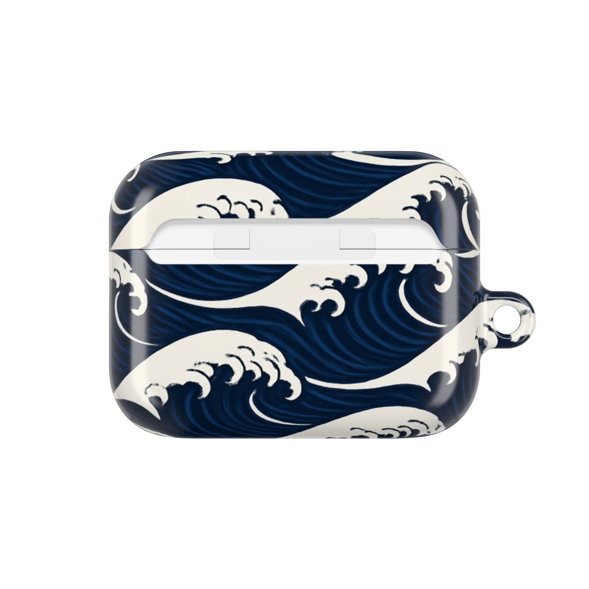 Japan Traditional Wave Crest Motif Earphone Case
