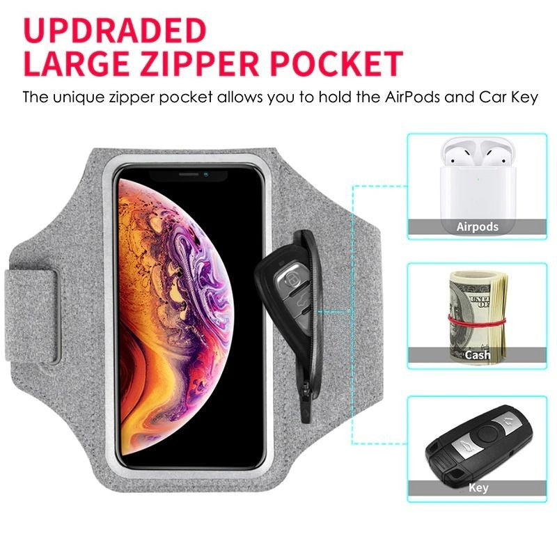 Sports Armbands Zipper Phone Case Holder