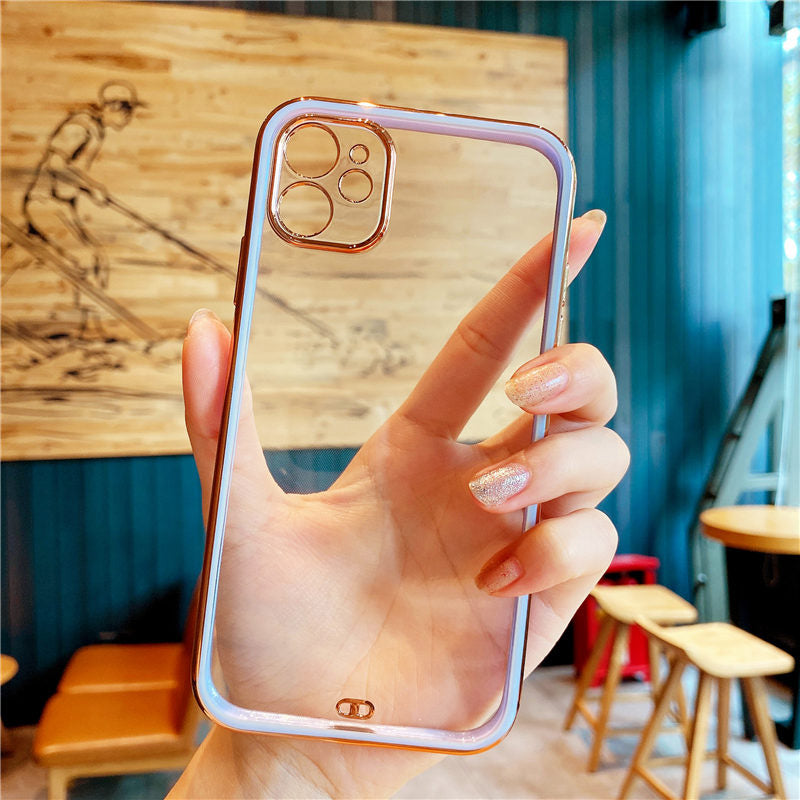 Transparent iPhone Cases With Gold Edging