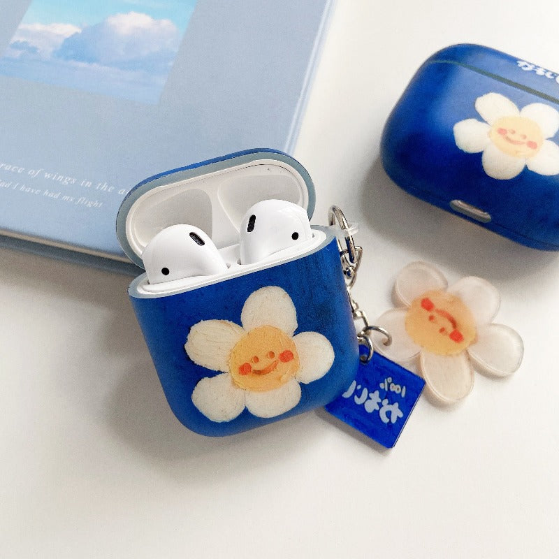 Airpod Sun flower smiling face with pendant