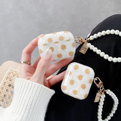 Airpods Dot Shell Pattern with Pendant