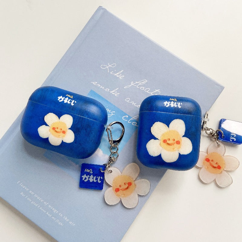 Airpod Sun flower smiling face with pendant