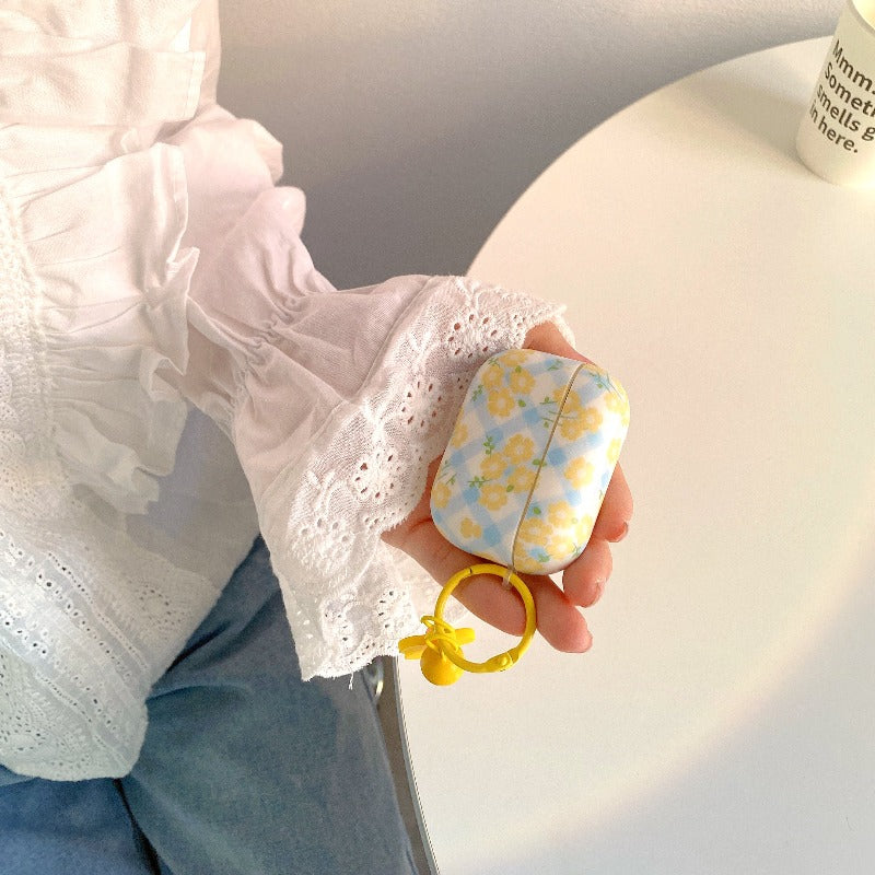 Airpod small yellow flowers with pendant