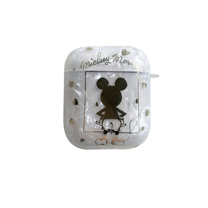 Heart Mickey Electorate Shell Earphones Case