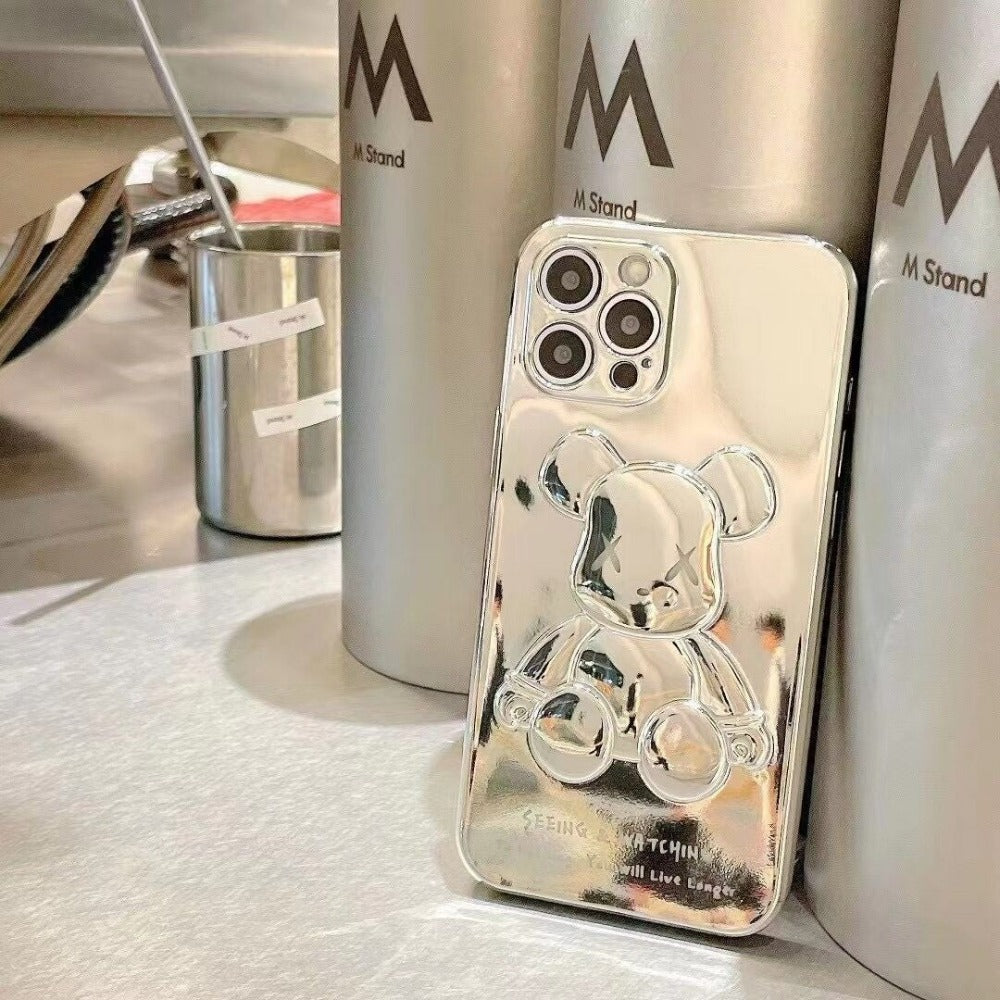 Electroplated Violent Bear iPhone Case