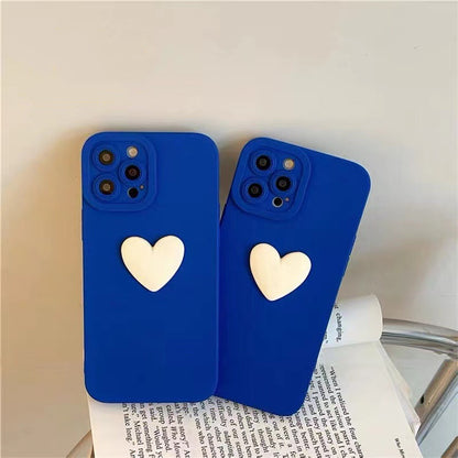 Embossed Heart Case For iPhones