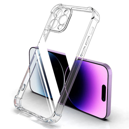 Shockproof Protection Clear Silicone Phone Case For iPhone