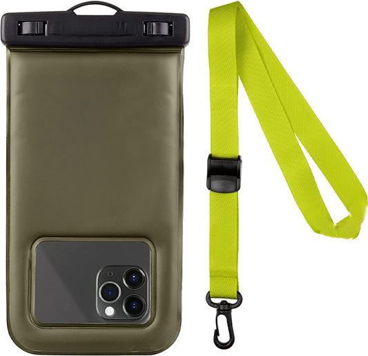 Waterproof Phone Pouch / Case (Regular Size) - Floating Waterproof Phone Case For iPhone 14 Pro Max/ 13 Pro Max/ 12 Pro Max/ 11/ S22 - Detachable Lanyard