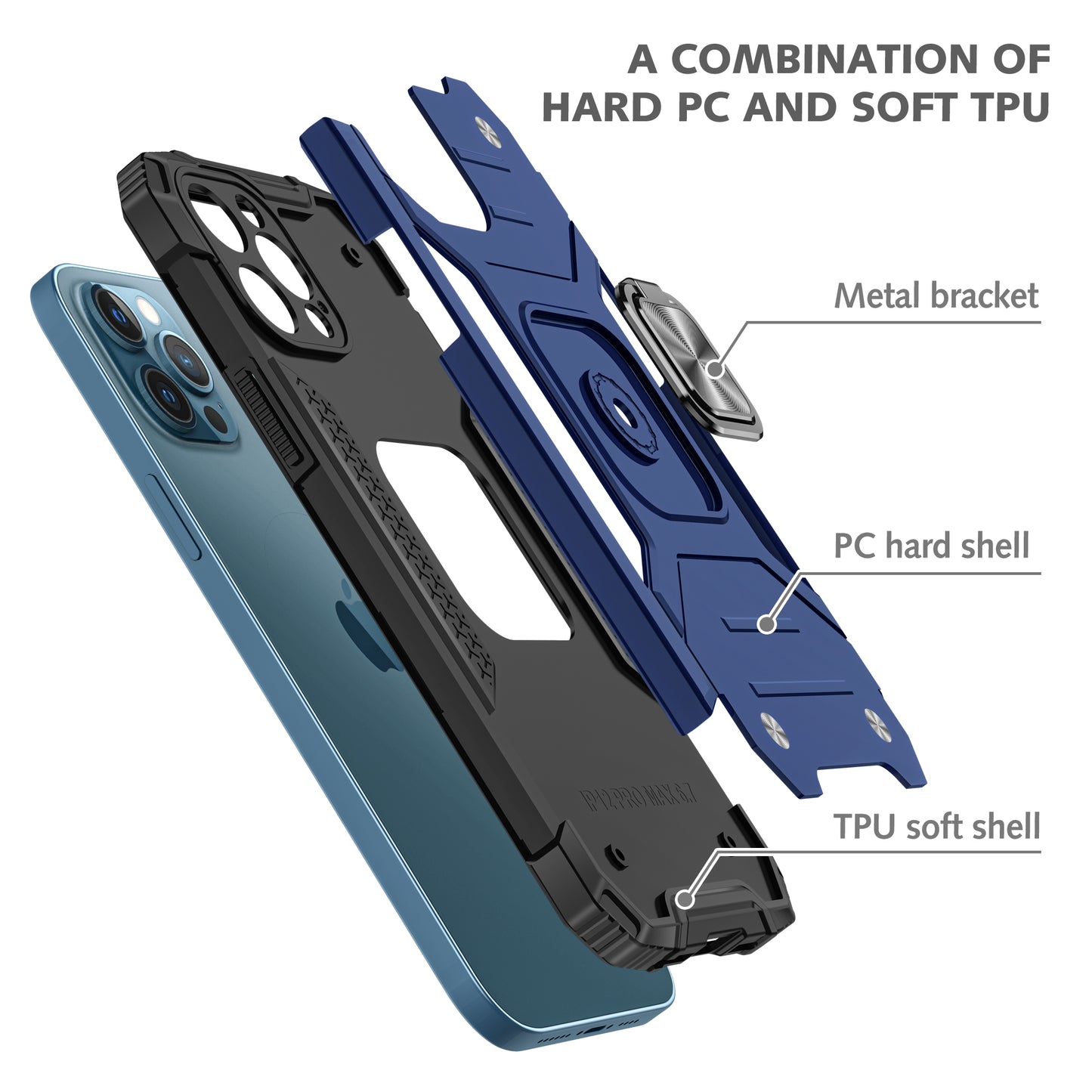 Anti-Gravity iPhone Case Blue