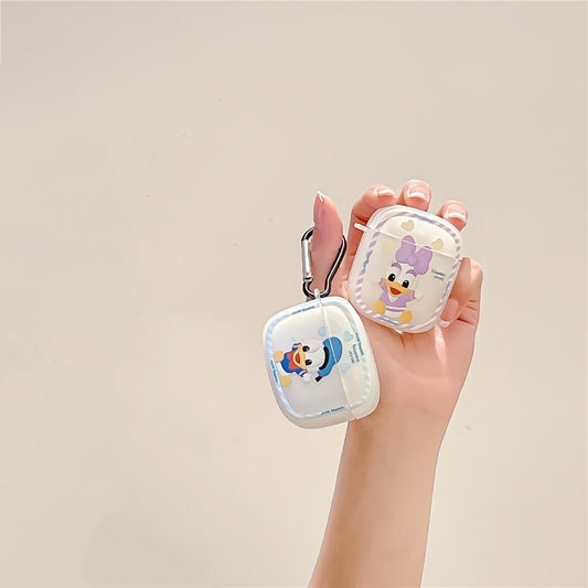 Cartoon Duck & Daisy Earphones Case