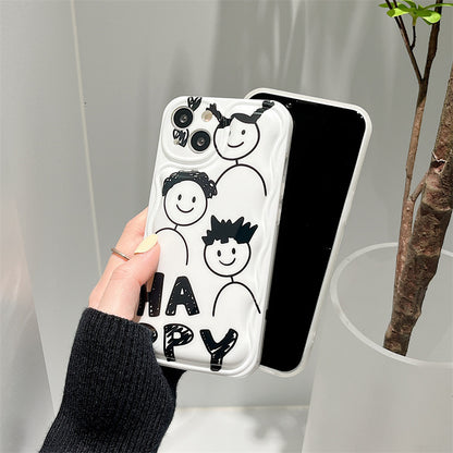 Happy Cartoon Faces Case For iPhones