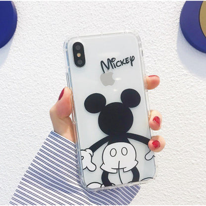 Transparent Cartoon Micky Phone Case