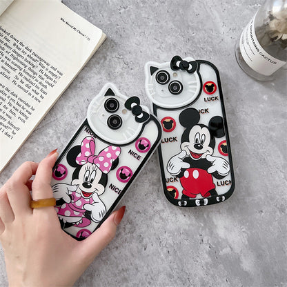 Cat Lens Mickey iPhone Case