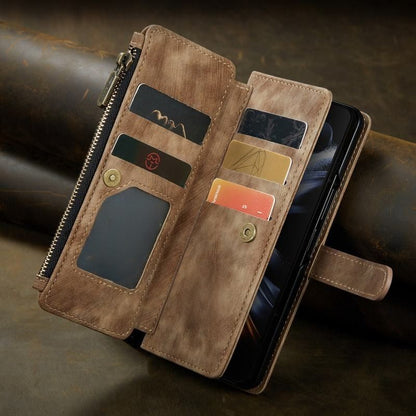 Heavy Duty Leather Case With Card Holder For Samsung Galaxy Z Fold 3 & 4