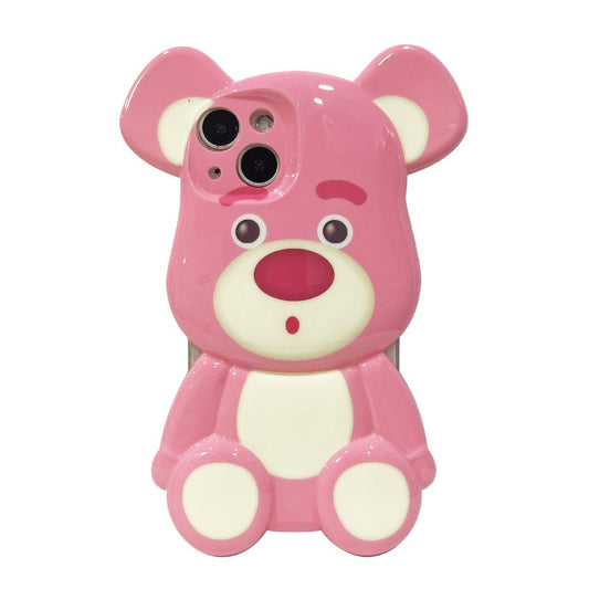 Cute Strawberry Bear iPhone Case