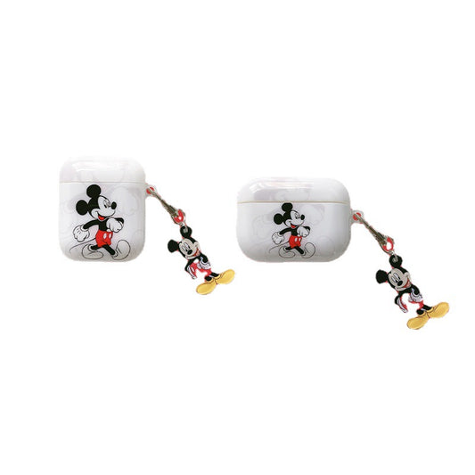Mickey Mouse Style Case For Airpods with Pendant