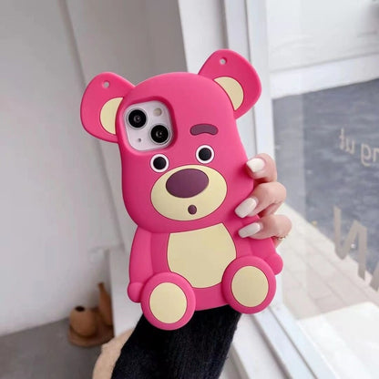 Silicon Cute Bear iPhone Case