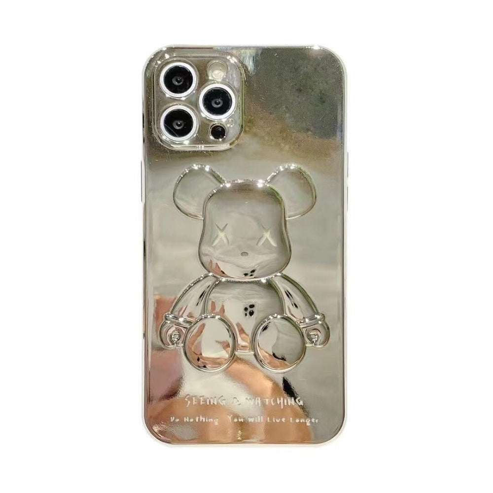 Electroplated Violent Bear iPhone Case