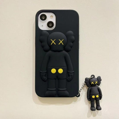 Silicon Bear With Pendant iPhone Case