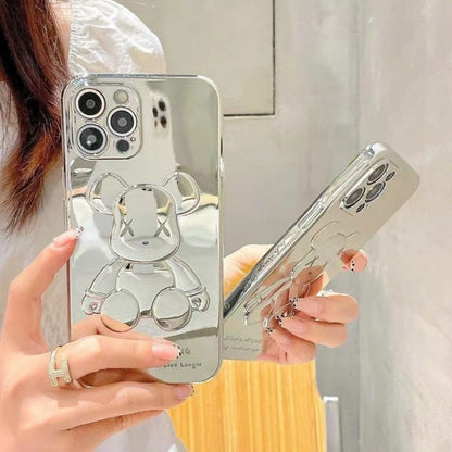 Electroplated Violent Bear iPhone Case