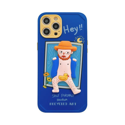 Funny Girl And Boy iPhone Case