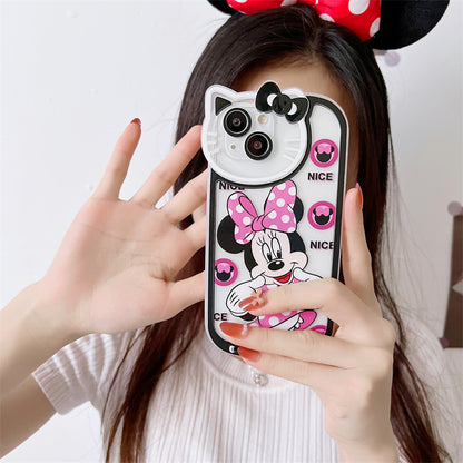 Cat Lens Mickey iPhone Case