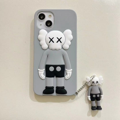 Silicon Bear With Pendant iPhone Case