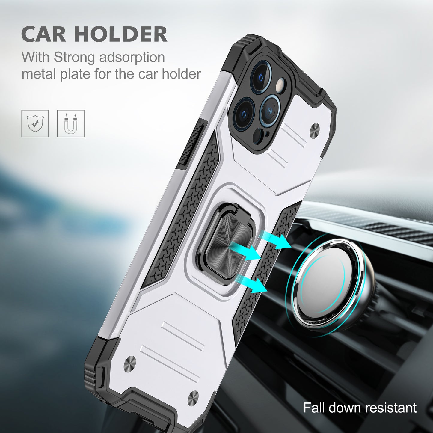 Anti-Gravity iPhone Case Silver