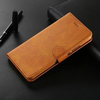 Leather Wallet Solid Flip Cover For Redmi