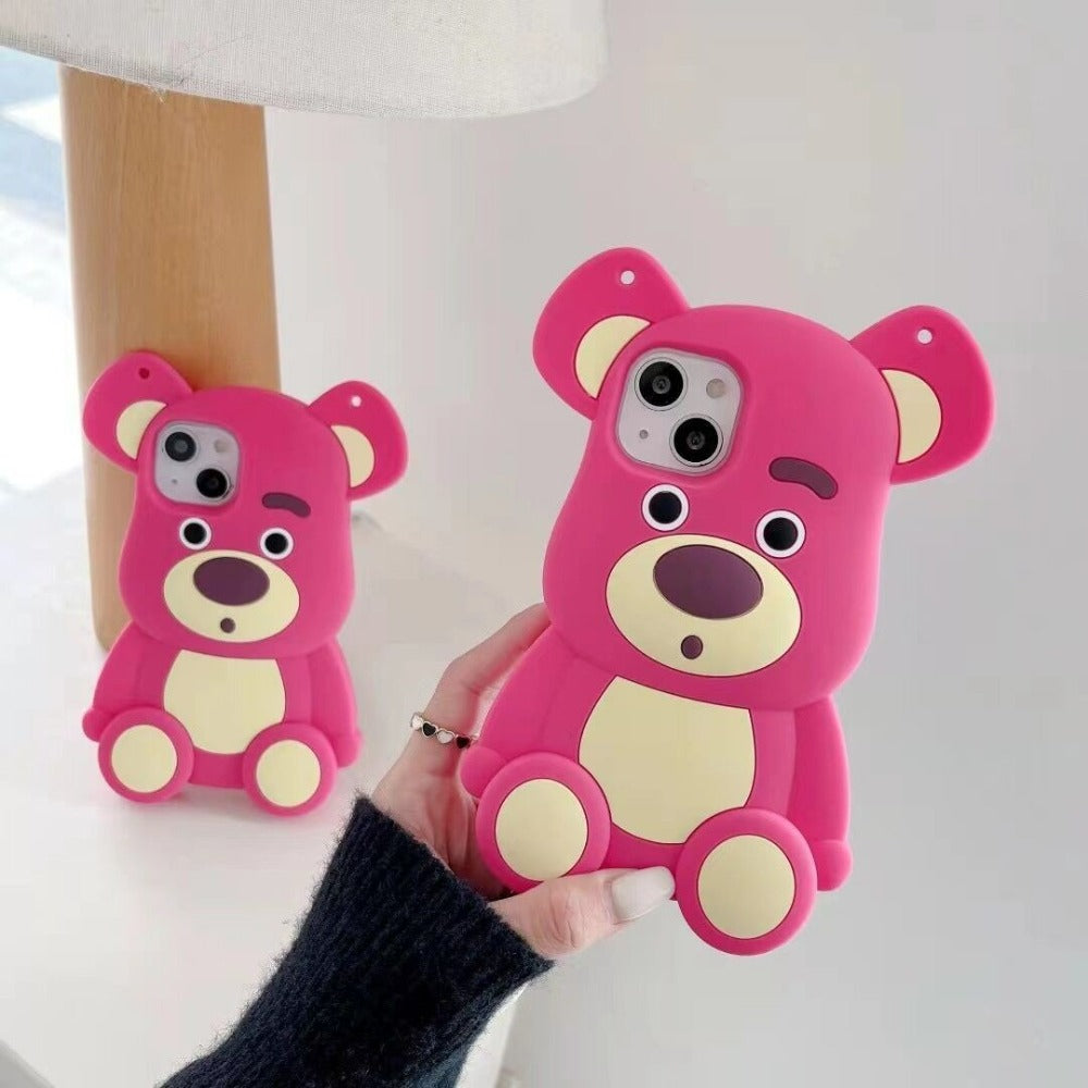 Silicon Cute Bear iPhone Case