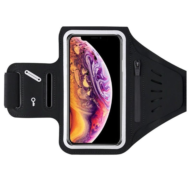 Double Buckle Armbands Zipper Phone Case Holder