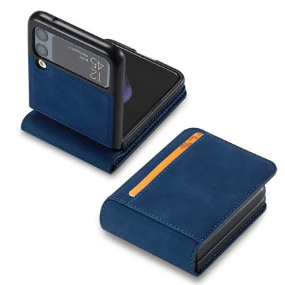 Leather Wallet Case For Samsung Galaxy Z Flip 3 4 With Card Slot