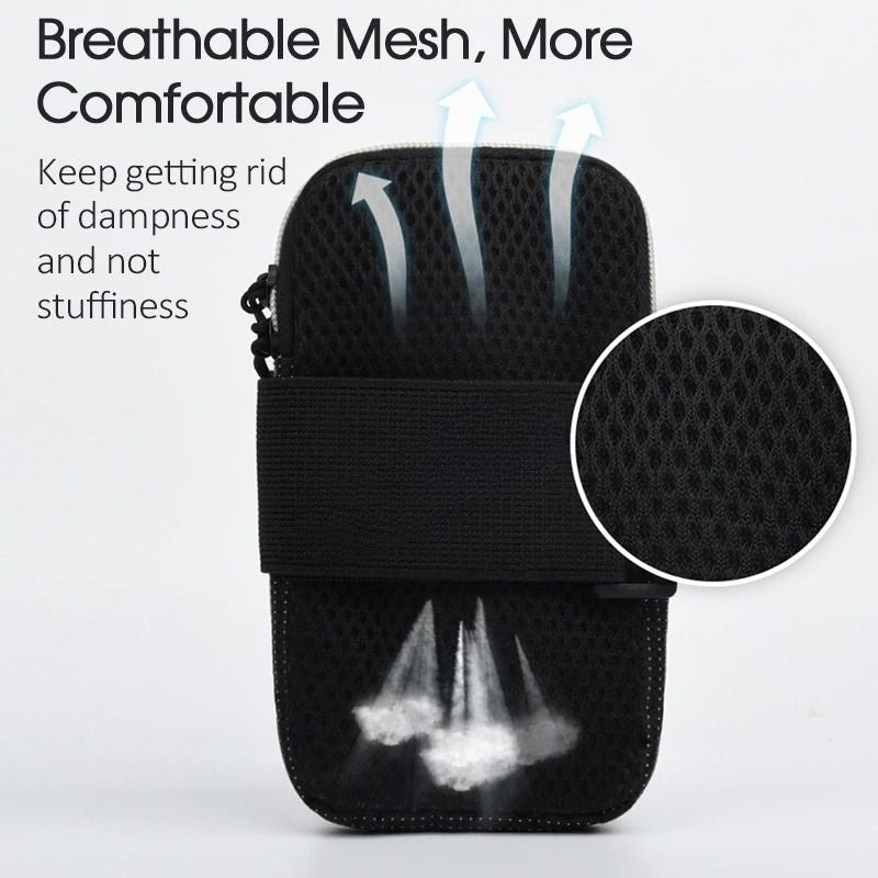 Waterproof Armband Mobile Phone Bag Case With Reflective Design