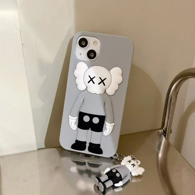 Silicon Bear With Pendant iPhone Case