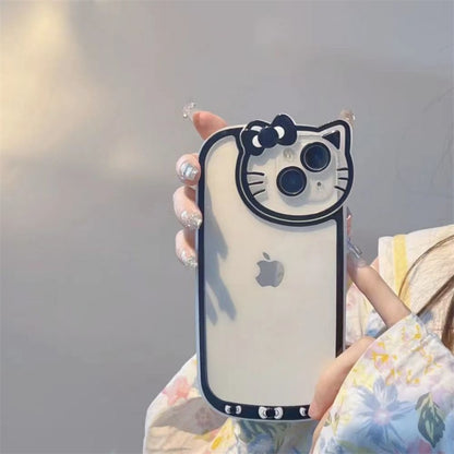 Hello Kitty Transparent Stylish Case For iPhone