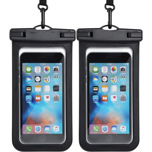 Universal Waterproof Phone Pouch, Waterproof Phone Case Compatible For iPhone 14 13 12 11 Pro Max XS Plus Samsung Galaxy S22 Cellphone Up to 7.2", IPX8 Cellphone Dry Bag For Vacation-2 Pack