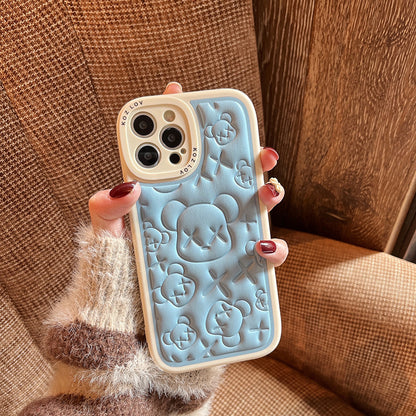 Stylish Embossed Cartoon Case For iPhones