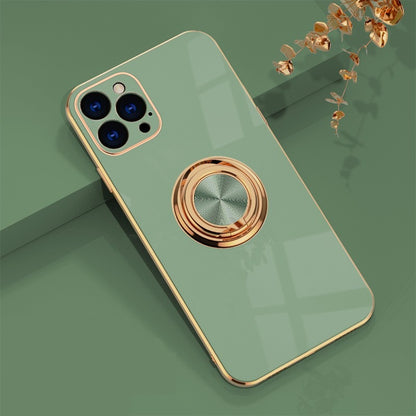 Electroplate Solid Fashion Magnet Ring Holder iPhone Case