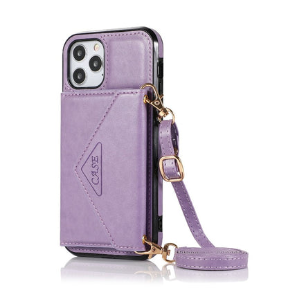 Leather Wallet Crossbody Case With Strap For iPhones