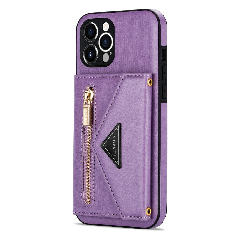 Girls Crossbody Strap Leather Phone Bag For iPhones