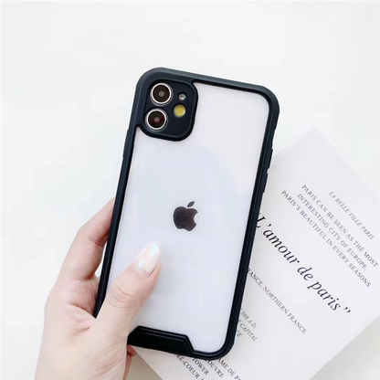 Transparent Camera Protection Shockproof Phone Case For iPhones