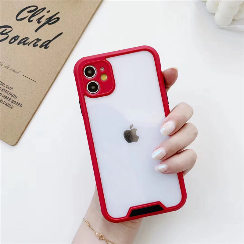 Transparent Camera Protection Shockproof Phone Case For iPhones