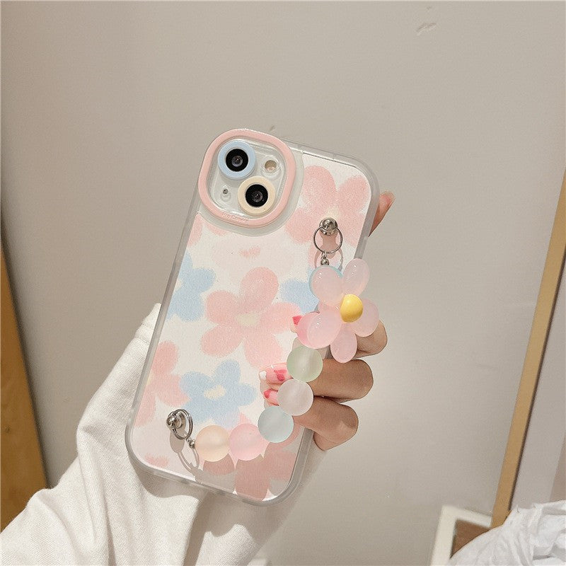 Candy Color Flower Bracelet Phone Case For iPhones