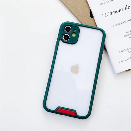 Transparent Camera Protection Shockproof Phone Case For iPhones