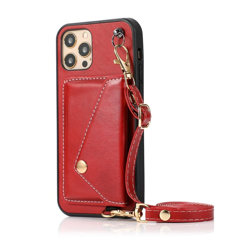 New Design Card Slot PU Leather Case For iPhones