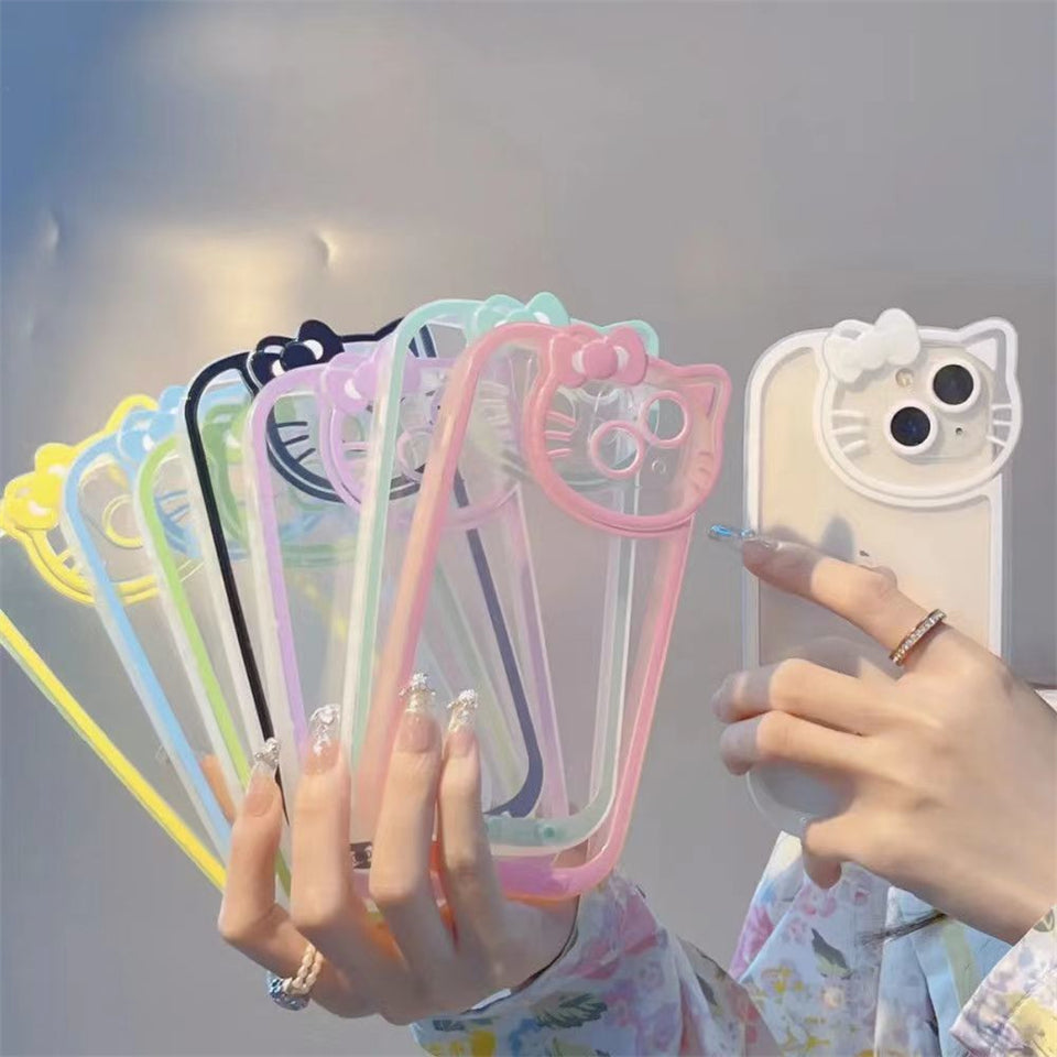 Hello Kitty Transparent Stylish Case For iPhone