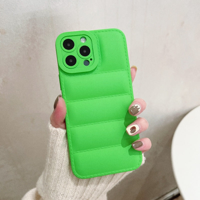 3D Cotton Down Jacket Design Phone Cases For iPhones