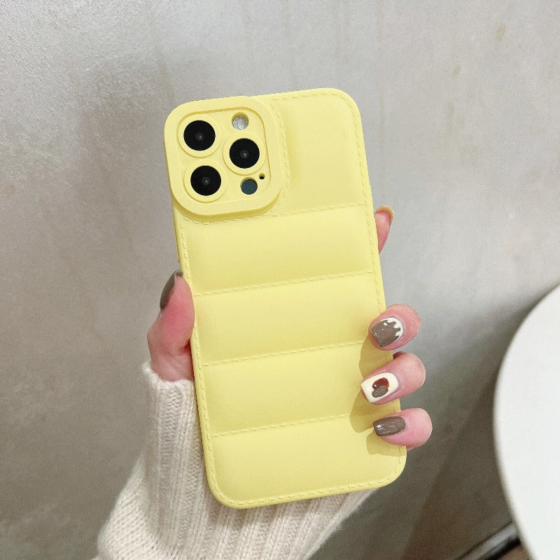 3D Cotton Down Jacket Design Phone Cases For iPhones